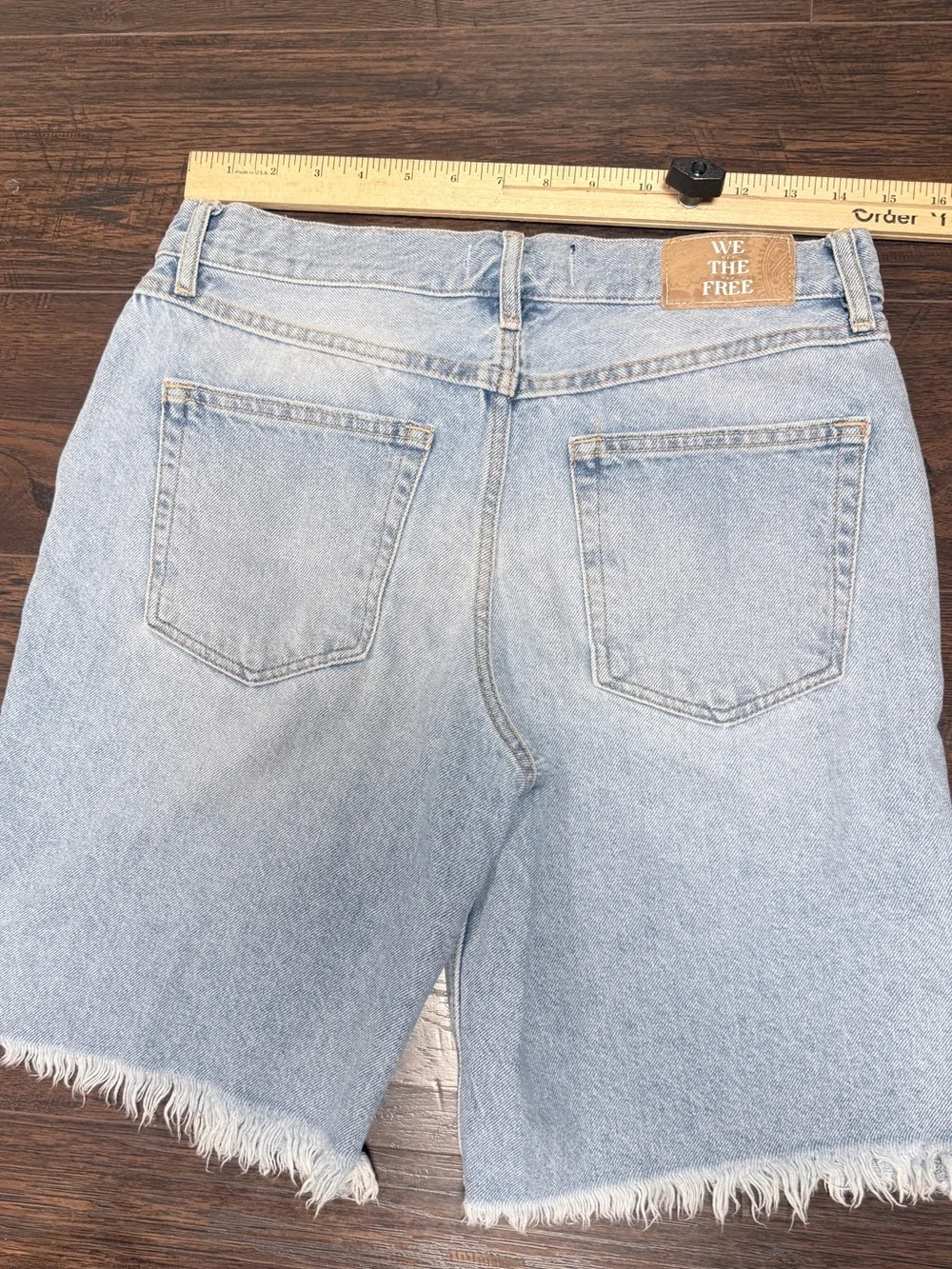 WE THE FREE BUG SUR COAST BOYFRIEND LONG DENIM JEAN SHORTS
